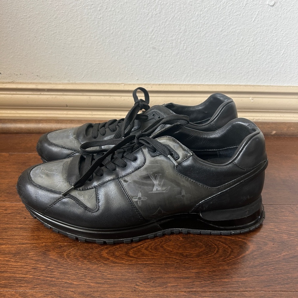 Louis Vuitton Black Leather Sneakers - Picture 3 of 6